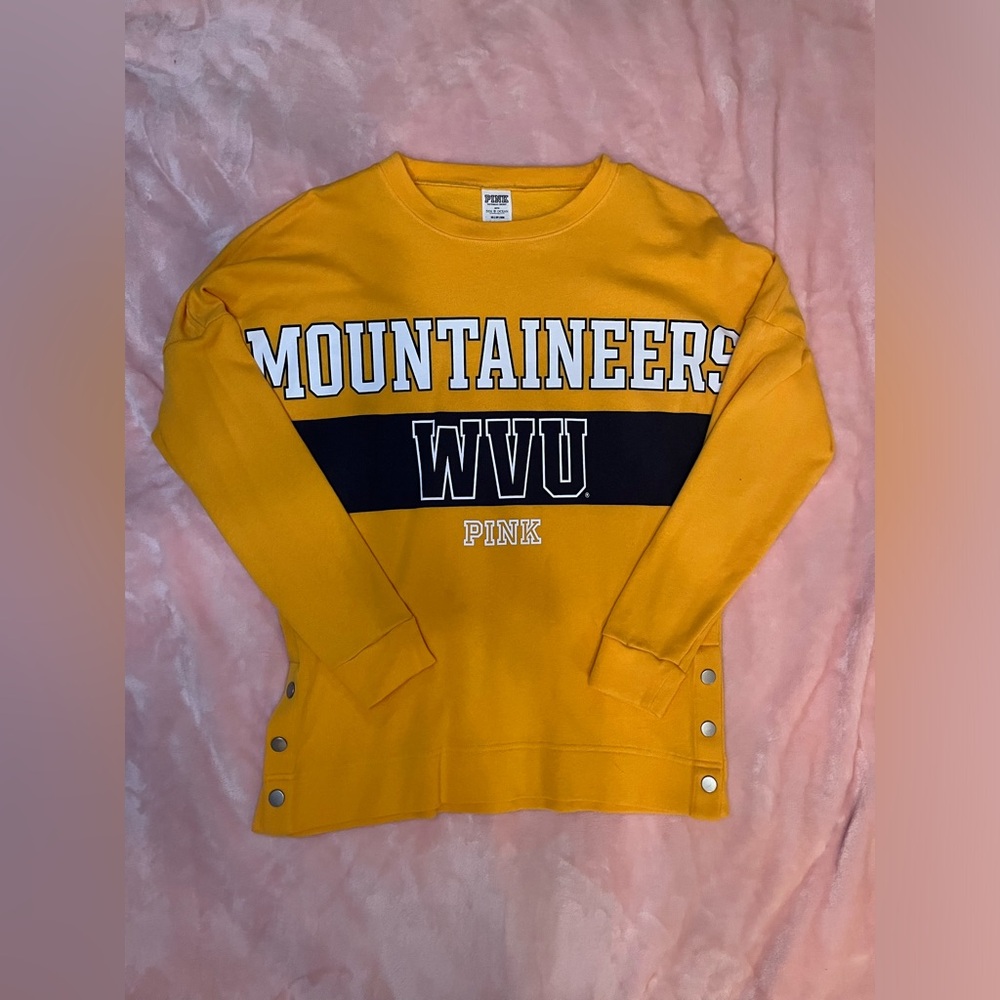PINK WVU Crewneck
